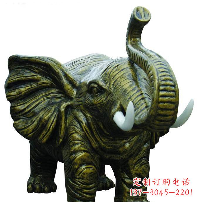 周口精美的铜大象雕塑