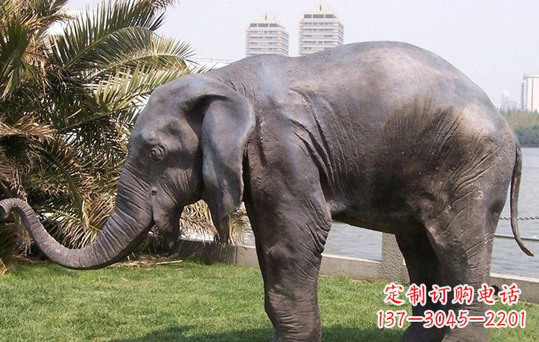 周口高品质铜质大象雕塑