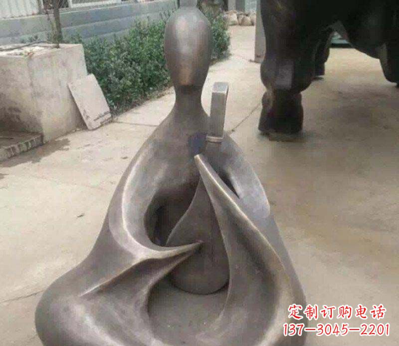 周口抽象景观弹琵琶铜雕