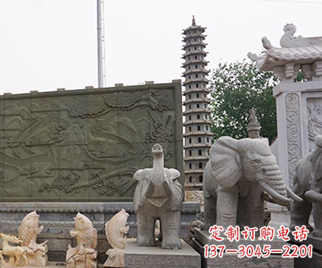 周口艺术级大象石雕