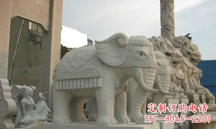 周口产品名称优雅雕塑大象招财雕塑