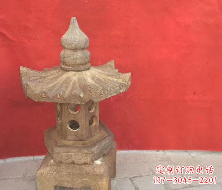 周口景观仿古石灯雕塑