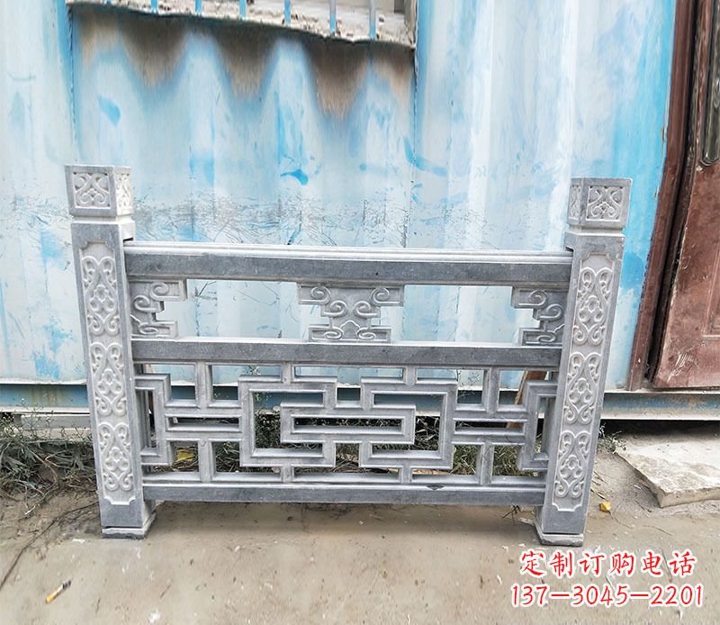 周口艺术精美的公园仿古石栏板雕刻