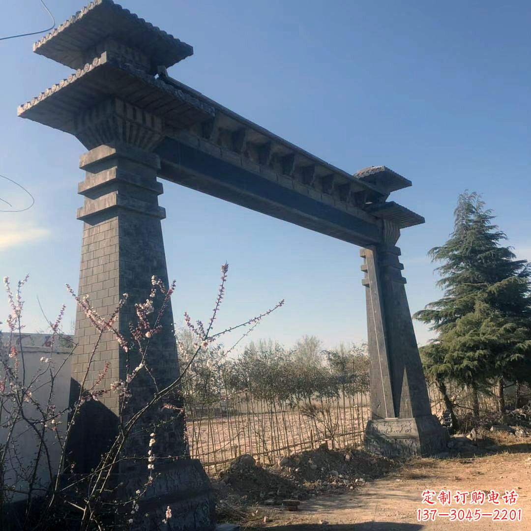 周口高雅独特的汉阙大门石雕