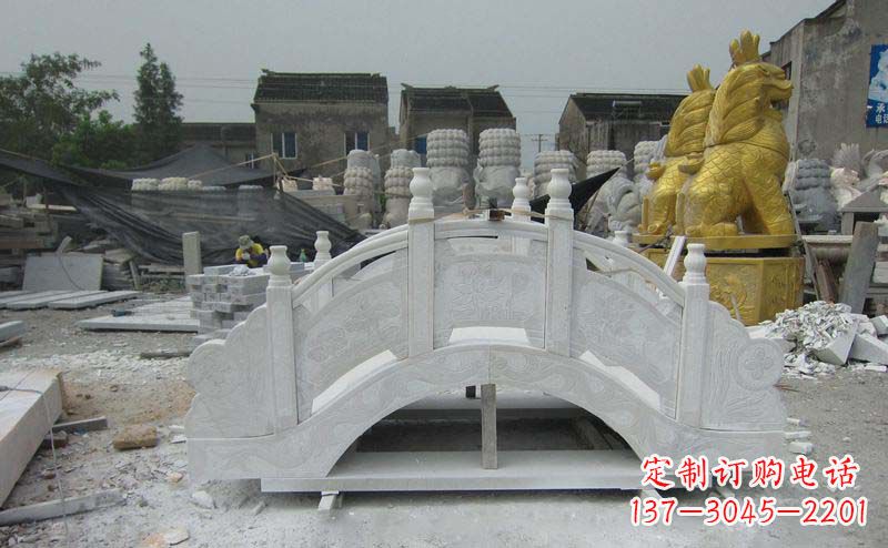 周口精美的大理石拱桥雕塑