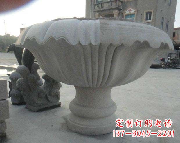 周口高端大理石花盆雕塑