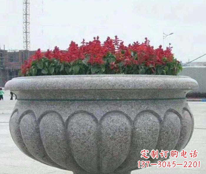 周口精美大理石花盆雕塑