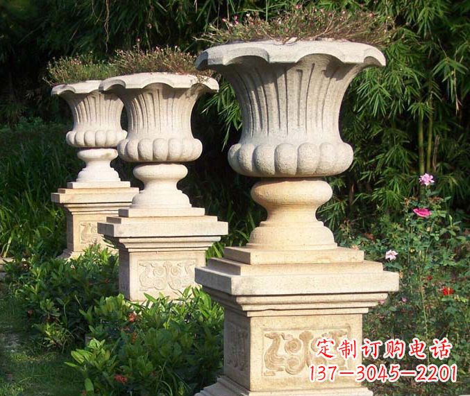 周口高质量大理石花盆石雕