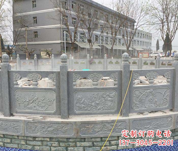 周口公园景观大理石栏板雕塑