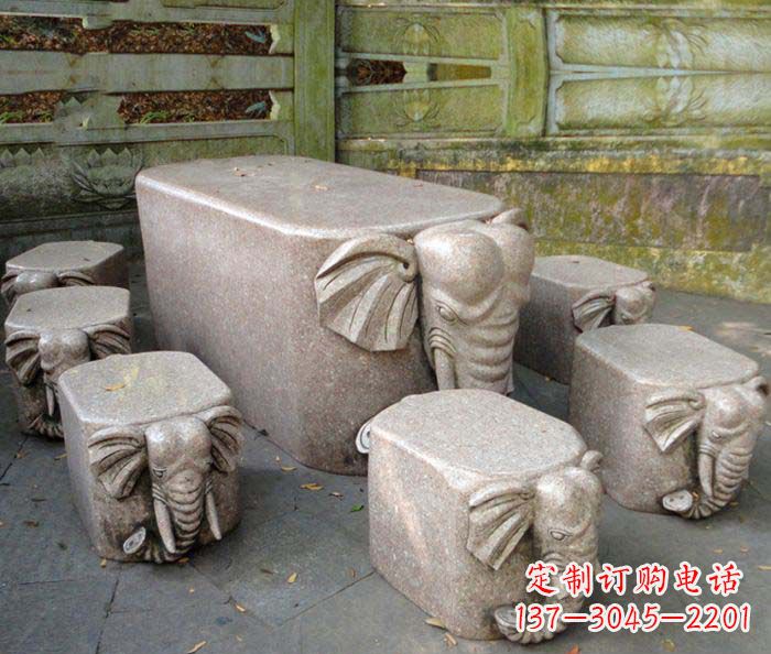 周口精美小象大理石雕塑