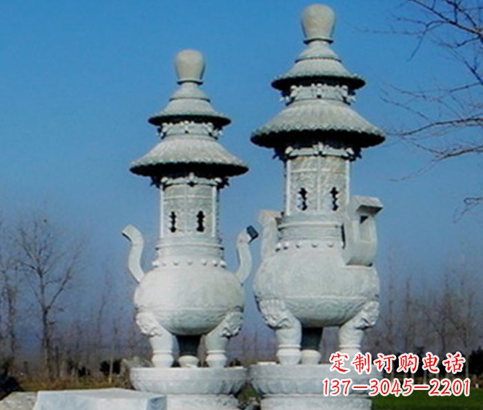 周口公园景观仿古石雕香炉