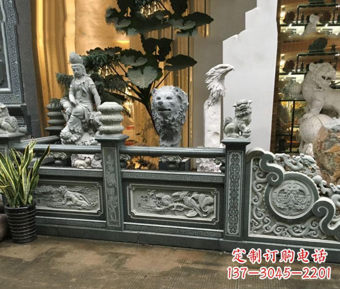 周口公园景观仿古石栏板 (3)