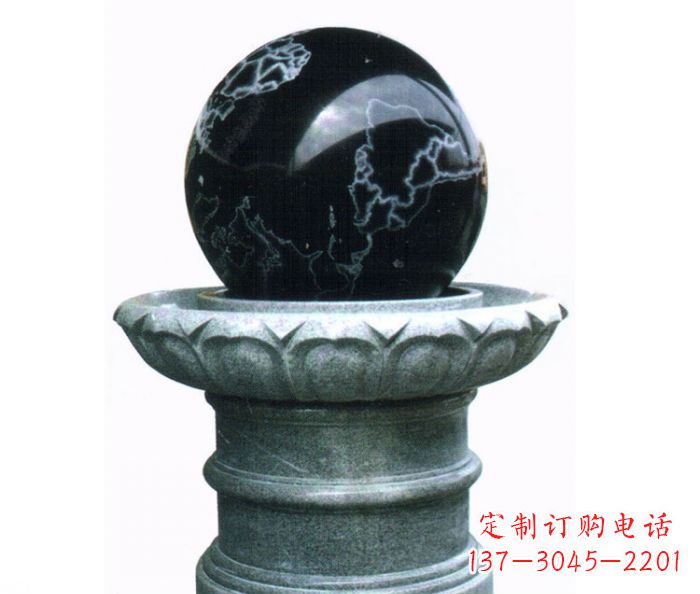 周口风水球喷泉石雕——营造悠然自在的公园氛围