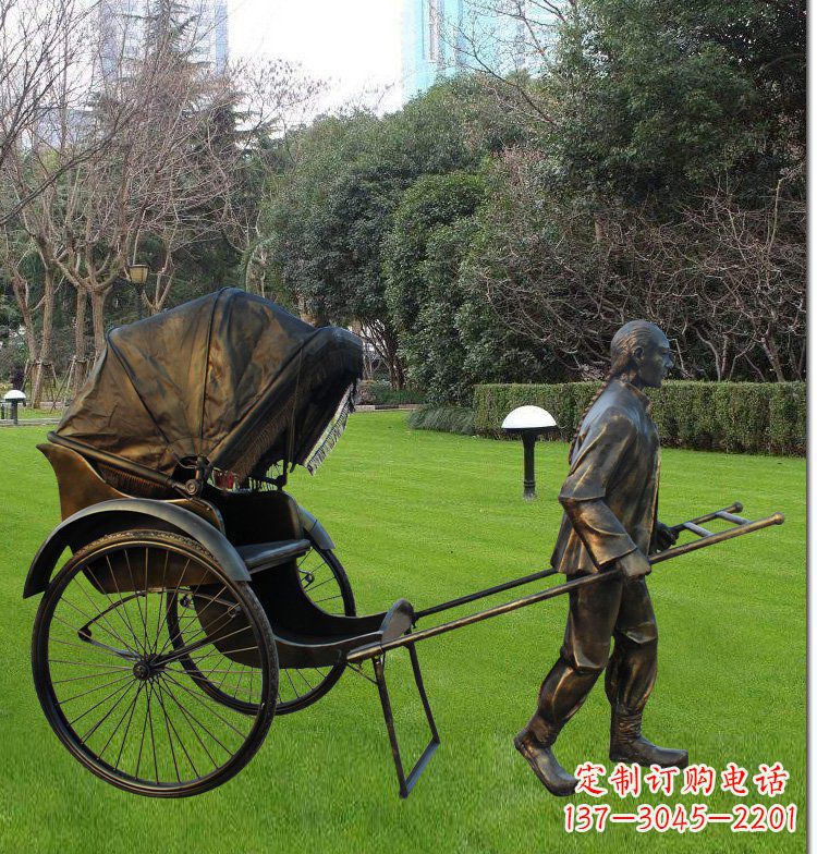 周口艺术纪念·传统文化·黄包车雕塑