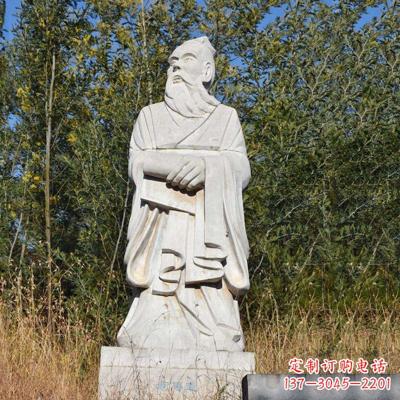 周口以司马迁石雕塑展现古代名人