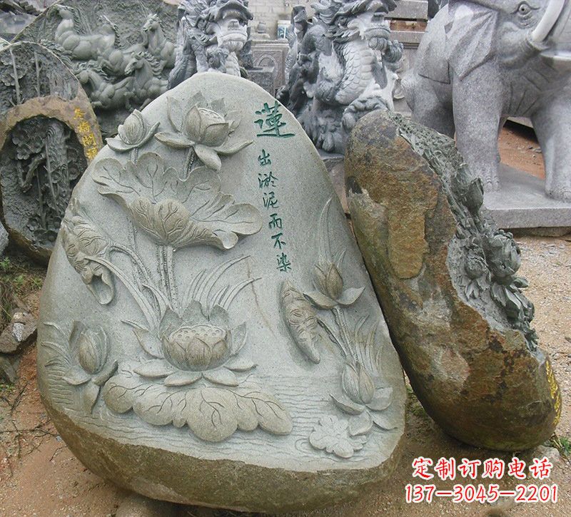 周口以莲花为灵感的浮雕艺术