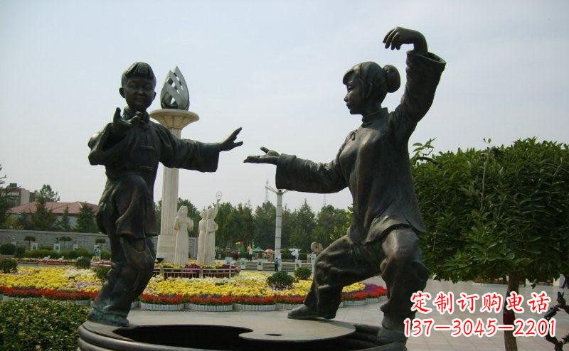 周口艺术精灵传统太极拳铜雕