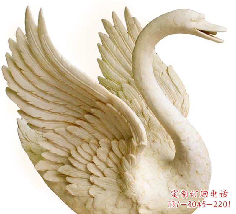 周口经典设计，灵动优雅，真实天鹅石雕塑