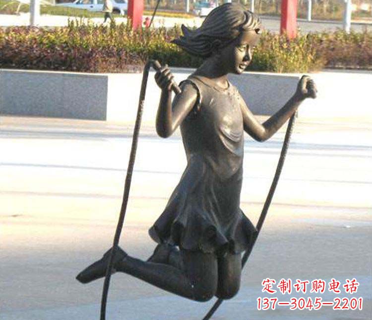 周口汇聚灵动的青春,唯美女孩铜雕
