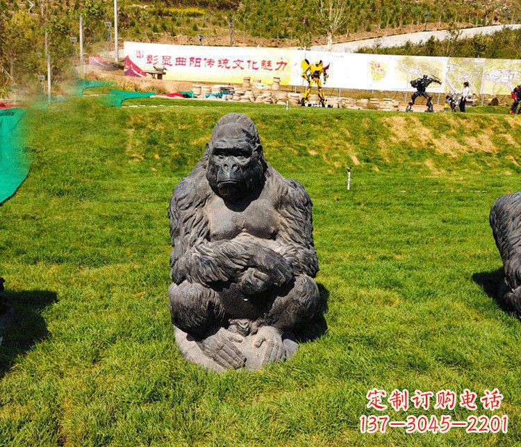 周口高端铜制巨型大猩猩雕塑