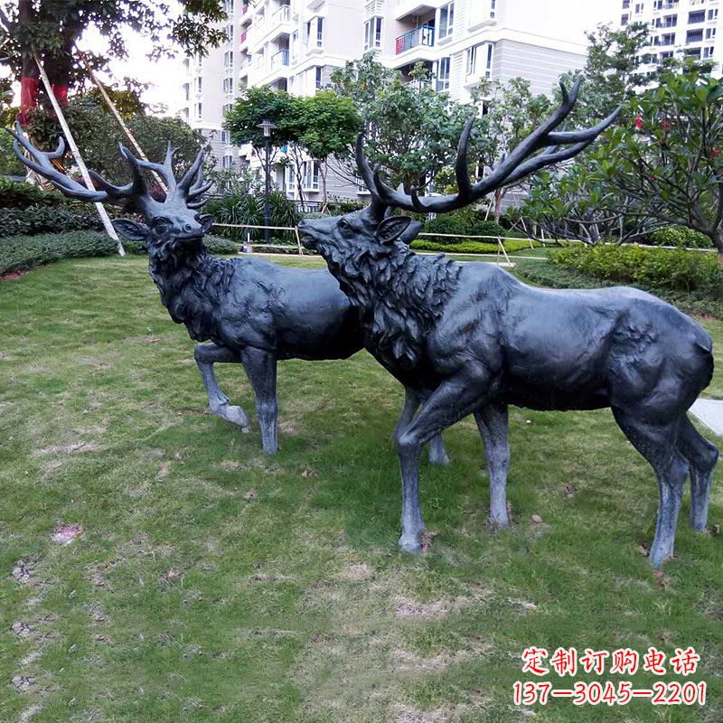 周口自然风格动物铜雕塑