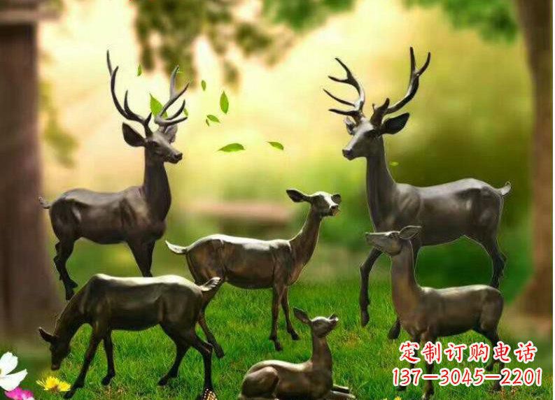 周口公园动物铜雕塑