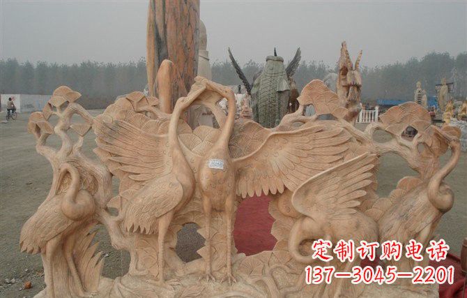 周口精美仙鹤雕塑