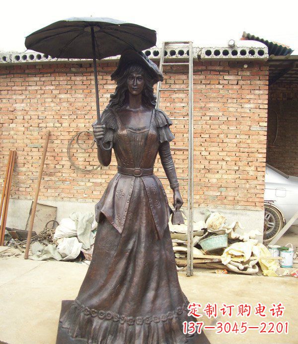 周口中领雕塑西洋美女人物铜雕