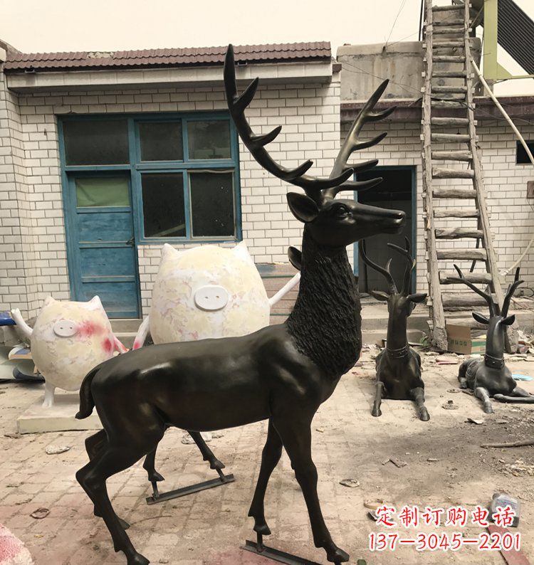 周口公园动物铜雕