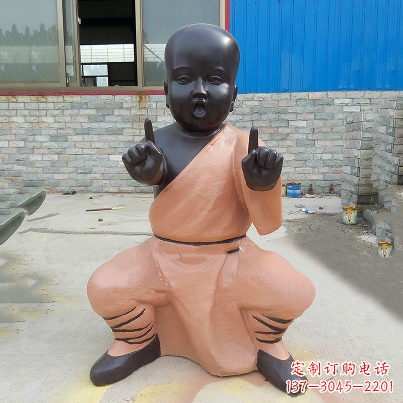 周口铜雕功夫小和尚