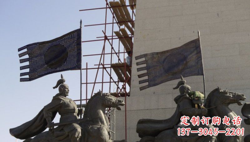 周口古代将军景区铜雕
