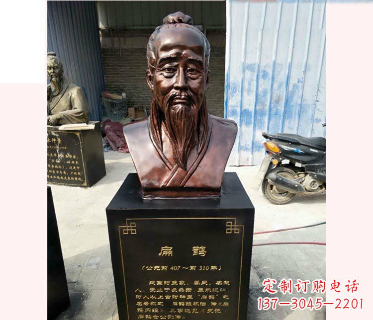 周口铸造古代名医扁鹊胸像，展现生命的传承之美