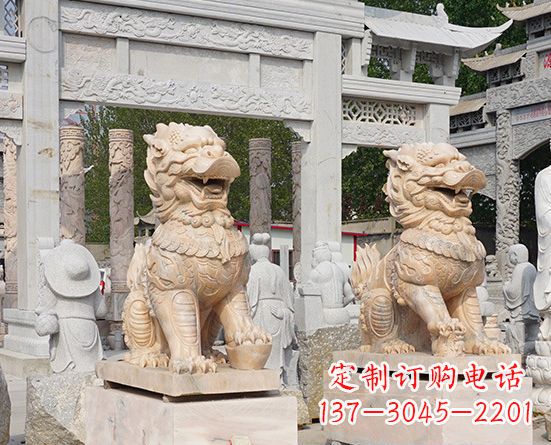 周口古典神麒麟石雕,传承古老文化