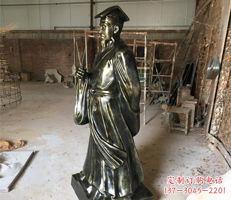 周口千古经典——代表古代艺术审美的王羲之雕塑