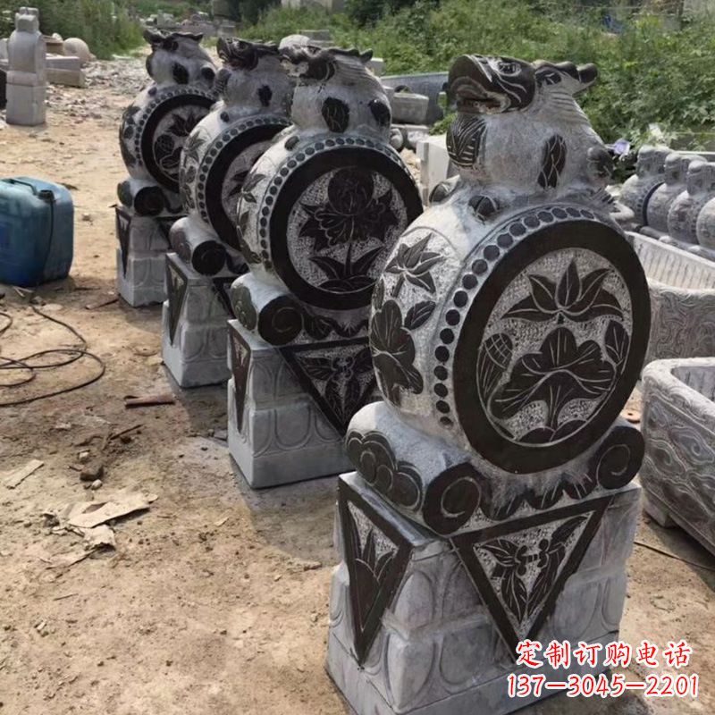 周口定制古典门墩雕塑,展现古典文化精髓