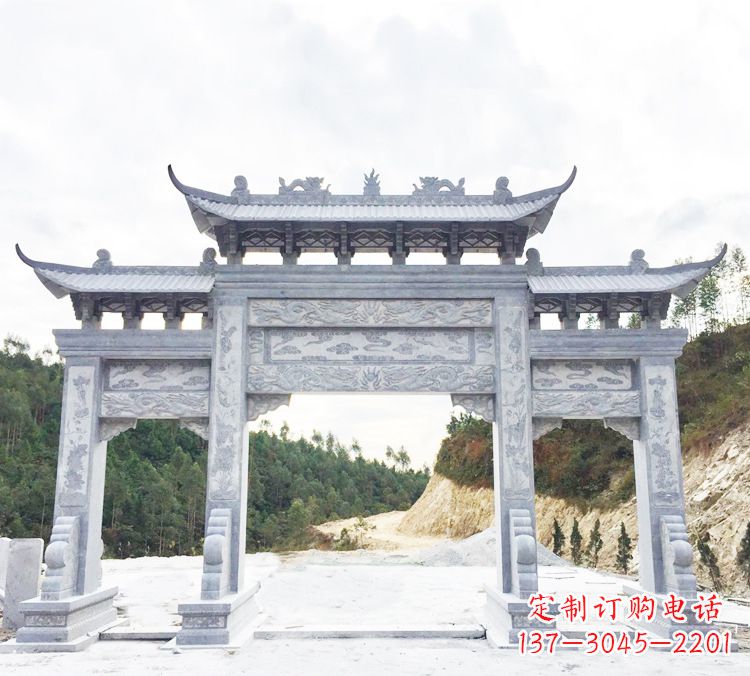 周口中领雕塑精美牌坊雕塑