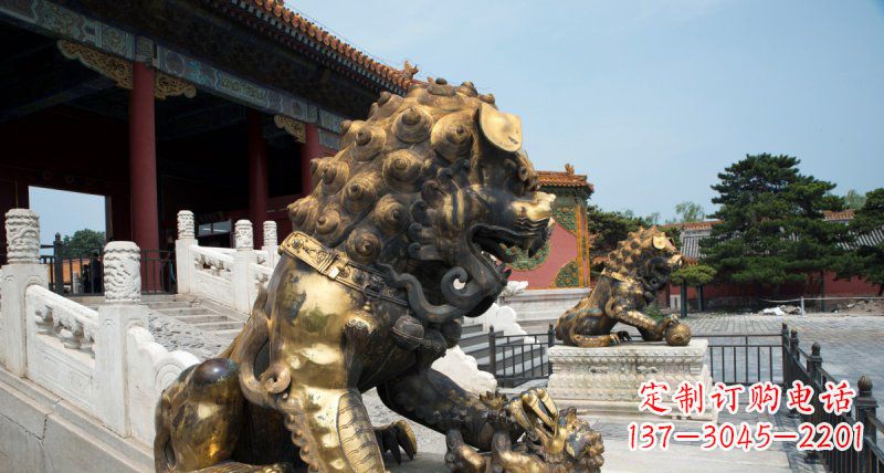 周口黄铜狮子雕塑——象征着永恒的力量
