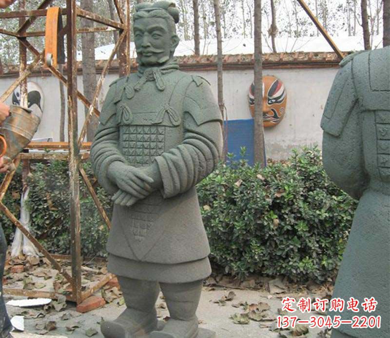 周口蓝鼎中领雕塑|广场兵马俑石雕