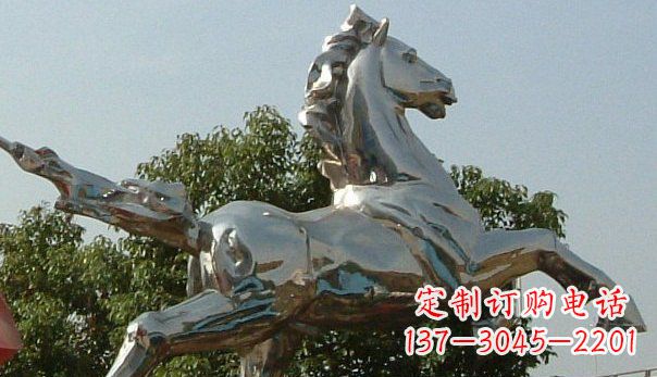 周口精美不锈钢奔马雕塑