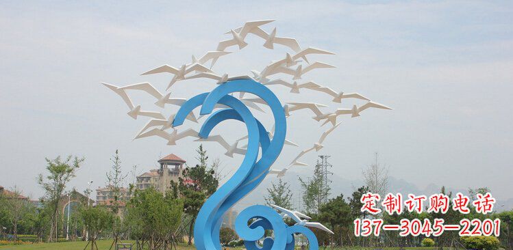 周口精美的不锈钢鸽子雕塑
