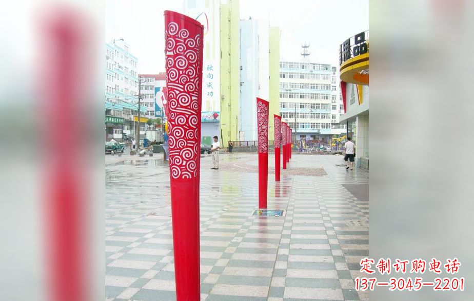 周口广场不锈钢火炬雕塑