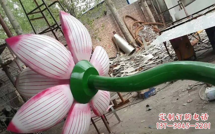 周口中领雕塑-精致无比的不锈钢莲花雕塑