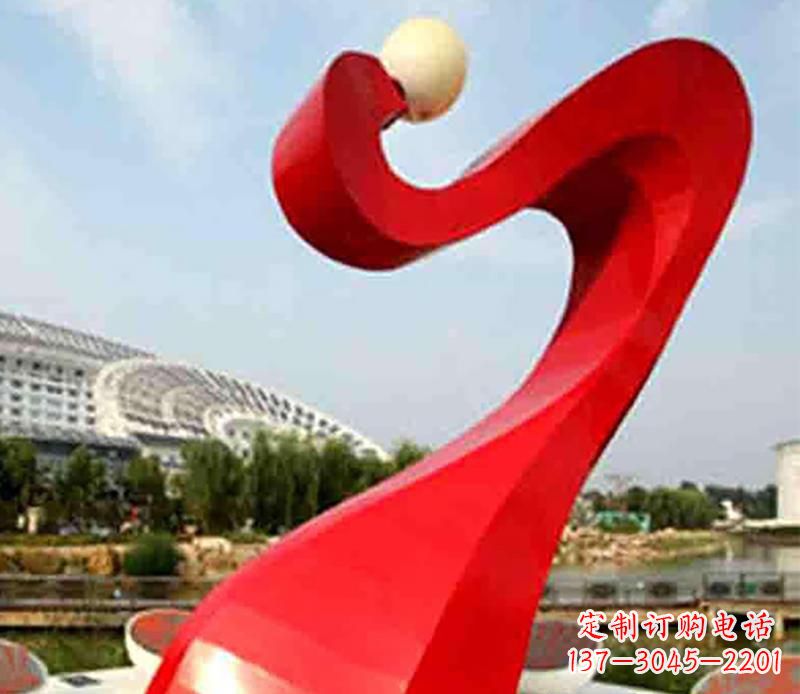 周口不锈钢飘带景观雕塑,重新定义型格空间