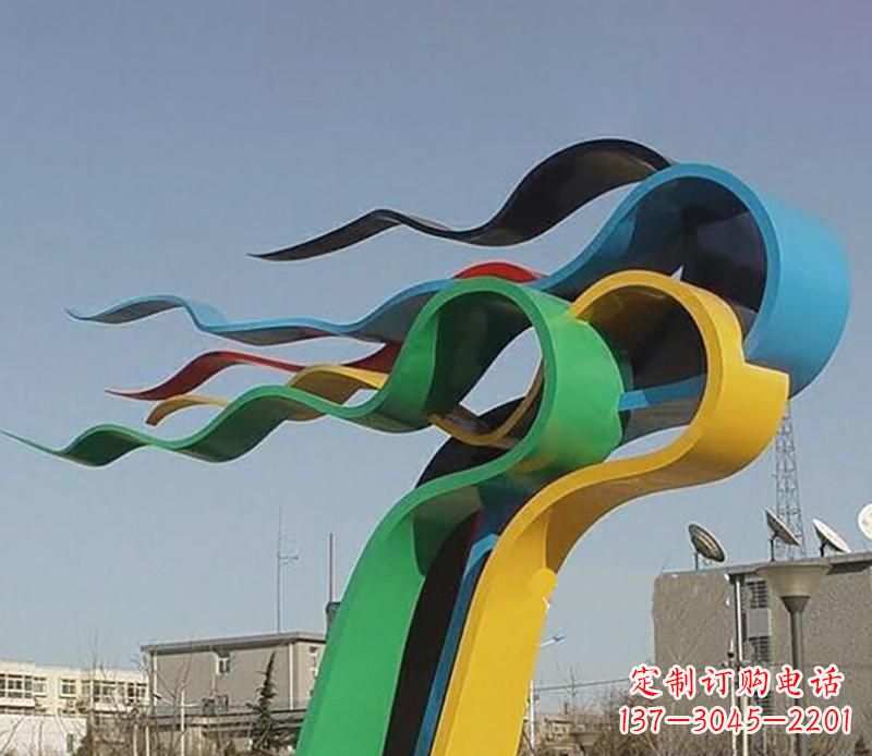 周口现代时尚飘带景观雕塑