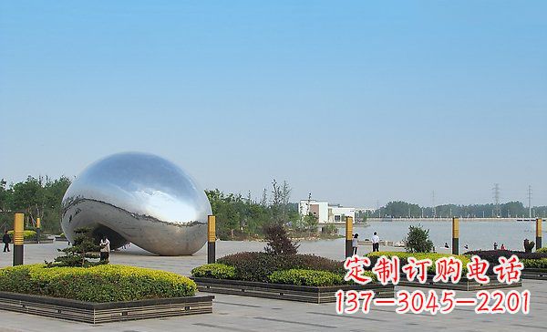 周口华丽而唯美的不锈钢水滴雕塑