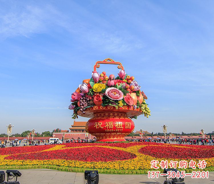周口大型不锈钢花篮雕塑,艺术缔造美好景观