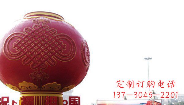 周口广场灯笼不锈钢雕塑