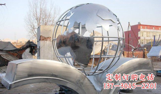 周口艺术地球,传承贵族气派的不锈钢雕塑