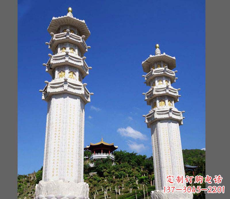 周口广场景观大理石宝塔石雕