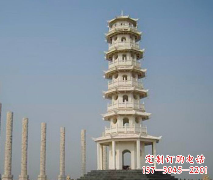 周口多层宝塔石雕:极致精美的雕塑艺术